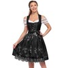 Women's Short Sleeve Satin Dress 3 Pieces Dress Costumes for Carnival Halloween - 2 of 4