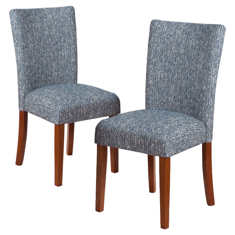 Set of 2 Parsons Pattern Dining Chair Wood - HomePop, 1 of 11