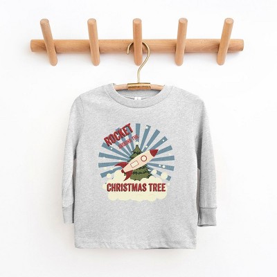 The Juniper Shop Rocket Around The Christmas Tree Youth Long Sleeve Tee