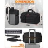 Gym Bag for Men, 45L Sports Travel Duffel Bag with Shoe & Laptop Compartment, Gym Workout Backpack - 4 of 4