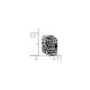 Black Bow Jewelry 3D Colosseum Bead Charm in Antiqued Sterling Silver - 3 of 4