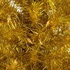 Northlight 4' Pre-Lit Gold Iridescent Tinsel Slim Artificial Christmas Tree, Clear Lights - image 4 of 4