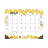 Recycled Honeycomb Desk Pad Calendar, Honeycomb Artwork, 18.5 x 13, White/Multicolor Sheets, 12-Month (Jan to Dec): 2025 - 3 of 4