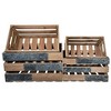 Cheung's Uliel Set of 4 Galvanized & Brown Crate Set - 3 of 4