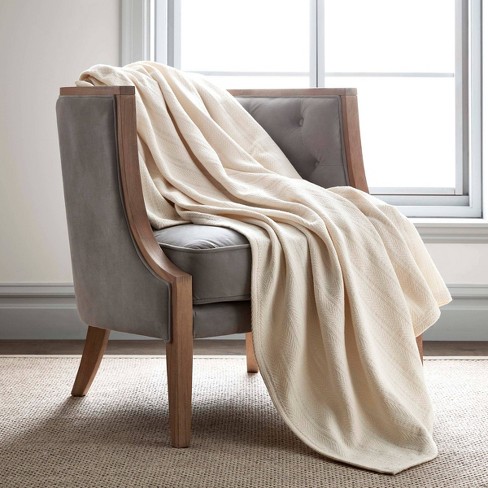 Woven cotton best sale blanket king