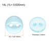 Unique Bargains Round Resin 2-Hole Fish Eye Craft Replacement Sewing Button 10 Pcs - 2 of 4