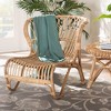 bali & pari Alaya Rattan Accent Chair: Handcrafted, Indoor Furniture, No Ottoman - 3 of 4