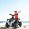 Costway Kids Ride on ATV 12V 4 Wheeler Quad Toy Vehicle with LED Lights - 2 of 4