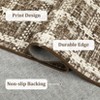 Modern Checkered Area Rug Farmhouse Geometric Print Rugs for Living Room Bedroom Low Pile Non-Slip Rug - 4 of 4