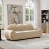 Christopher Knight Home Qevan 88" Modern 3-Seater Chenille Upholstered Round Arm Sofa with Curved Cloud Design - 2 of 4