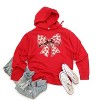 Simply Sage Market Women's Graphic Hoodie Coquette Hearts - 2 of 3