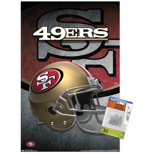 Trends International Nfl San Francisco 49ers - Helmet 15 Unframed Wall ...