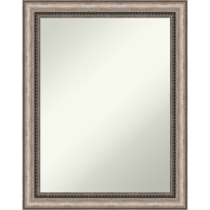 22" x 28" Non-Beveled Lyla Ornate Silver Wall Mirror - Amanti Art: Modern Style, Polystyrene Frame, Wall Mounted - 1 of 4