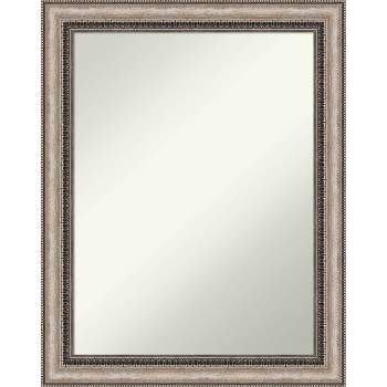 22" x 28" Non-Beveled Lyla Ornate Silver Wall Mirror - Amanti Art