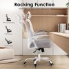 SKRAN Ergonomic Office Chair, High Back Computer Chair with Headrest and Adjustable Lumbar Support for Home Office Gaming Study - 4 of 4