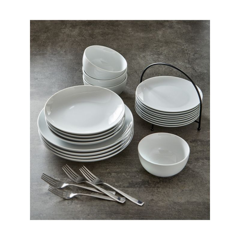 tagltd Whiteware Porcelain Dinner Plate, 11 inch Dishwasher Safe, 2 of 4