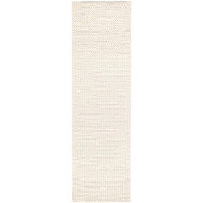 Hooper Rectangular Ivory Wool-Cotton Blend Handmade Area Rug