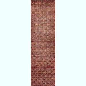 Oriental Weavers Atlas 8048K Red/ Rust Indoor Area Rug - 2'3" x 8' - 1 of 4