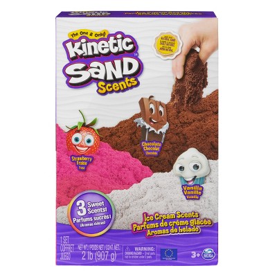 Kinetic Sand, Deluxe Swirl N’ Surprise Playset, 2.5lbs of Play Sand (Red,  Blue