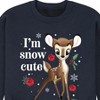 Men's - Disney - Christmas - I'm Snow Cute Graphic Fleece Sweatshirt - image 2 of 4