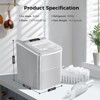 Countertop Ice Maker, makes 9 cubes in only 6 minutes, offers two sizes of bullet ice, and comes with an ice scoop,green - 4 of 4