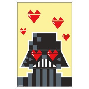 Trends International Star Wars: Saga - Vader Hearts Framed Wall Poster Prints - 1 of 4