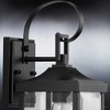 Urban Ambiance Luxury Transitional Outdoor Wall Sconce 15.125''H x 5.5''W,  Midnight Black Finish,  Calderdale Collection, UHP1402 - 4 of 4