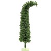 HOMCOM 6ft Whimsical Pencil Christmas Tree, Slim Artificial Christmas Tree with 400 Branch Tips and Metal Base, Home Holiday Decoration, Green - 4 of 4