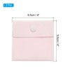 Unique Bargains Velvet Snap Button Dense Stitches Jewelry Bag 2 Pcs - 2 of 4