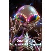 Trends International Ray Heere - Happy Peace Alien Unframed Wall Poster Prints - 4 of 4