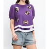 Women's Game Day Sequin Football Tee - Newbury Kustom - 3 of 4
