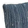 18"x18" Polyester Shibori Striped Square Throw Pillow - Skyline Furniture - image 3 of 4