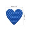 Unique Bargains Waterproof High-Visibility Warning Adhesive Reflective Heart Stickers 1.61" x 1.57" 12 Pcs - 2 of 4