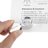 Unique Bargains Mini Jewelers Loupe Powerful Doublet Magnifying Glass 21 mm Silver - 4 of 4