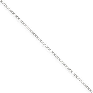 Black Bow Jewelry 1mm Sterling Silver Curb Chain Necklace - 1 of 4