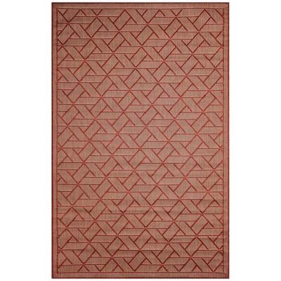 Liora Manne Carmel  Indoor/Outdoor Area Rug  Chili..