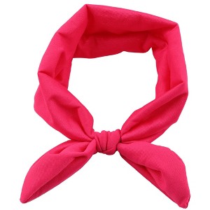 MyKids-Usa Newborn Baby Solid Color Bunny Ear Shape Elastic Headband - 1 of 2