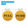 Unique Bargains Acrylic Self-Adhesive Decor Home Office Push Pull Door Sign 1 Pair - 2 of 4