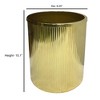 Kaiwah Gold Plated Steel Wastebasket Metallic Gold - Nu Steel - 4 of 4