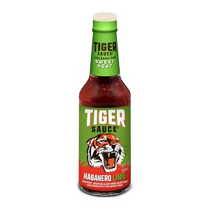 Try Me Tiger Sauce Habanero Lime Spicy Hot Sauce, 10oz Bottle - 1 of 4