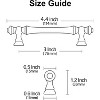 attop 10 Pack Polished Chrome Cabinet Pulls, 3 Inch(76mm) Hole Centers Cabinet Handles Kitchen Hardware Straight Drawer Handle Pull - 3 of 3