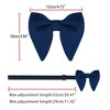 Allegra K Men's Pre-tied Solid Color Formal Party Prom Velvet Bow Ties One Size - 4 of 4