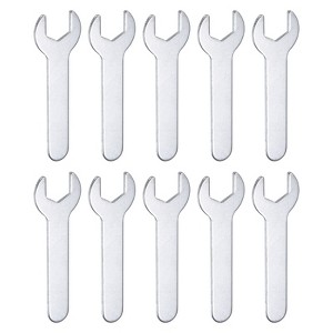 Unique Bargains Galvanized Iron Automotive Repair Furniture Assembly Metric Small Open-End Wrenches 10 Pcs - 1 of 4