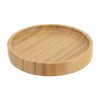 Evideco French Home Goods Natural Bamboo Soap Dish - Eco-Conscious Wooden Bar Soap Holder, Elegant Round Design - 2 of 4