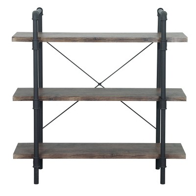 41.75" Indiana Industrial 3-Tier Shelf Dark Brown - Christopher Knight Home