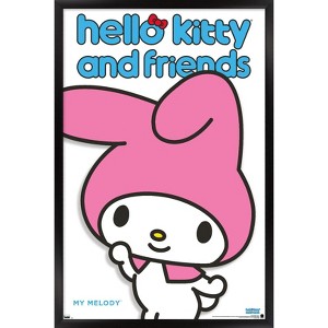Trends International Hello Kitty and Friends: Hello - My Melody Feature Series Framed Wall Poster Prints - 1 of 4