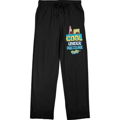 Spongebob Squarepants Cool Ocean Men's Black Sleep Pajama Pants