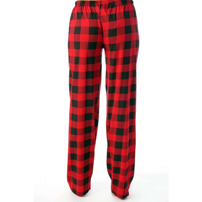 Just Love Womens Buffalo Plaid Knit Jersey Pajama Pants Buffalo Check, 2 of 3