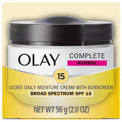 Olay Complete Cream Moisturizer with SPF 15 Normal, 2.0 oz