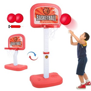 iMountek **2-in-1 Poolside Basketball Set, Adjustable Hoop, 2 Balls & Accessories for Kids 6-14 Years**red - 1 of 4